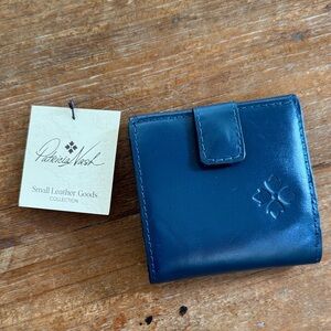 Patricia Nash cerulean blue Leather Wallet